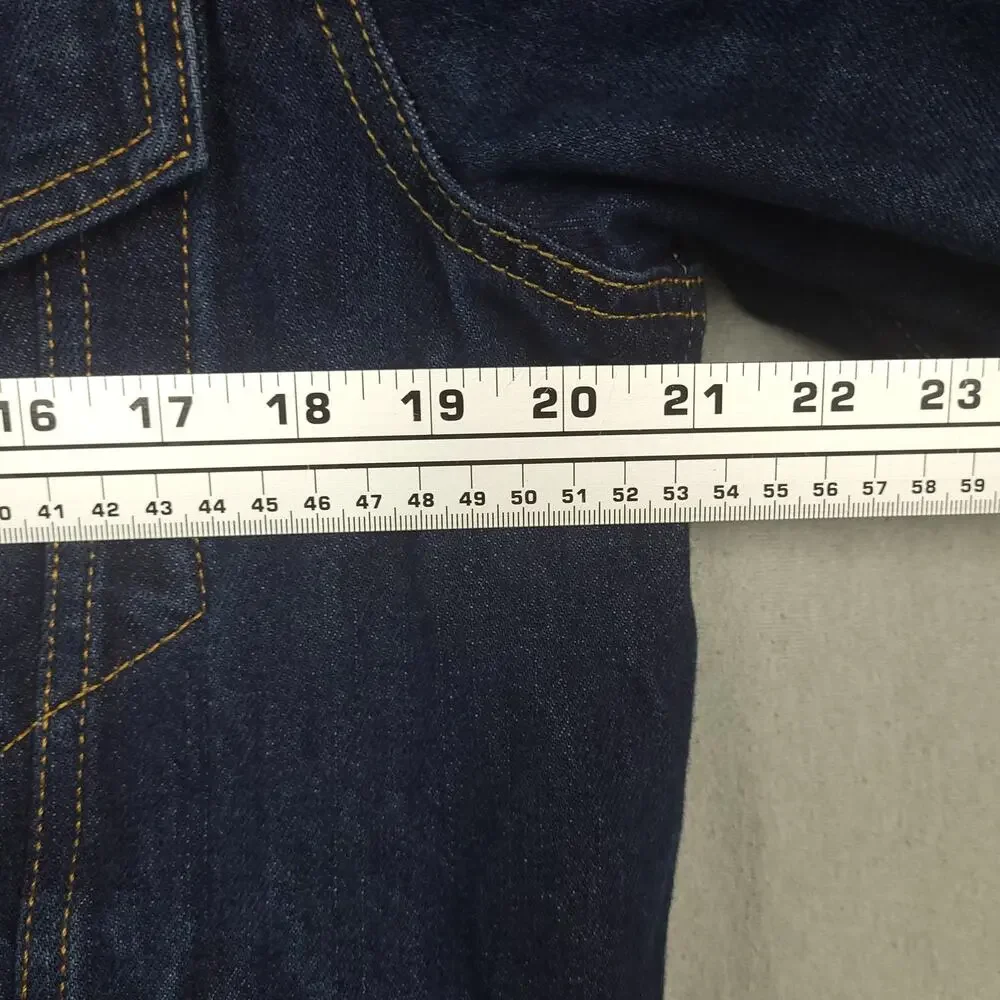 Vintage Levi's Men's Sherpa Lined Denim Trucker Jacket M Dark Wash Blue EUC - Picture 9 of 11